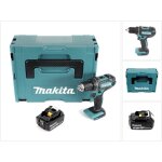 Makita ddf 482 t1j perceuse - visseuse sans fil 62nm 18v + 1x batterie 5, 0ah + coffret makpac - sans ...