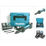 Dgd 800 rfj meuleuse droite sans fil 18v + 2x batteries 3, 0ah + chargeur + coffret de transport makpac ...