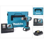Makita dhp 453 y1j - d perceuse - visseuse � percussion sans fil 18v 42nm en makpac + batterie 1, 5 ah ...