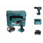 Dhp 483 g1j perceuse - visseuse � percussion sans fil 18 v 40 nm + 1x batterie 6, 0 ah + makpac - sans ...