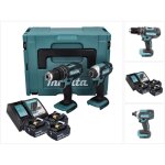 Makita - dlx 2131 jx1 kit combin� sans fil 18 v avec dhp 482 62 nm + dtd 152 165 nm + 3x batterie 3, ...