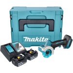 Makita dmc 300 rfj meuleuse d'angle sans fil 18 v 76 mm sans balais + 2x batterie 3, 0 ah + chargeur ...