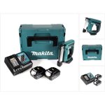 Makita - dst 221 rgj 18 v li - ion agrafeuse sans fil + 2x batteries li - ion bl 1860 b 6, 0 ah + chargeur ...
