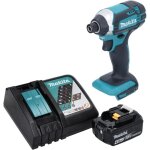 Makita dtd152z + bl1840b + dc18rc visseuse � chocs + 1 batterie 18v 4ah li - ion + chargeur dc18rc