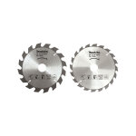 Lot de 2 lames carbure bois standard, � 185 mm, pour scies circulaires makita d - 20052