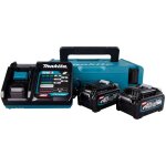 Makita - ensemble d'accessoires 191j97 - 1 40 v 2x4 0 ah accu. + chargeur dc40ra