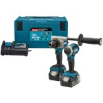 Makita - ensemble d'outils dlx2432tj (ddf486 + dtd153) 18 v 2x5 0 ah accu.