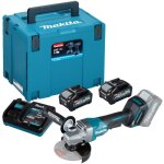Makita ga016gm201 meuleuse d'angle sans fil � 125 mm 40 v maxi / 2x 4, 0 ah batterie + chargeur dans ...