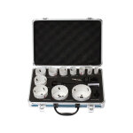 Coffret 11 scies cloches bi - metal plombier � 19, 22, 25, 29, 35, 38, 44, 51, 57, 68, 75mm makita d ...