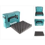Mallette de rangement makita makpac 1 avec insert universel ? plastique renforc� ? dimensions 39, 5x10, ...