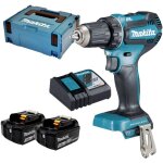 Perceuse - visseuse sans fil makita ddf485rfj 18 v 3 ah li - ion + 2 batteries, + mallette, + chargeur ...
