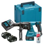 Makita - dhr 243 rmj perforateur - burineur sans fil, sans balai, sds - plus, 18 v, 2 j + 2x batteries ...