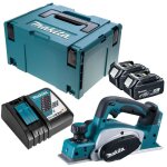 Rabot 18v lxt largeur 82 mm (2x3, 0ah) en makpac makita dkp180rfj
