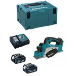 Makita - rabot 18v lxt largeur 82 mm (2x5, 0 ah) en makpac dkp180rtj
