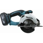 Makita - scie circulaire 18 v li - ion 4 ah  136 mm 2 batteries, chargeur, coffret - dss501rmj