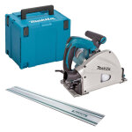 Makita - scie circulaire plongeante sp6000j1 - 1300w - 165mm - en coffret mak - pac - avec rail de guidage ...