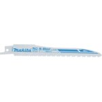 Makita ? set de 5 lames de scie sabre bi - m�tal 152mm ? denture asym�trique pour coupe rapide ? compatible ...