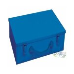Malette m�tal bleu, bo�te outils vide 44x33x10 cm