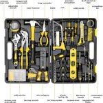 Malette � outils 218 pi�ces, boite a outils , caisse � outils portable avec tournevis cl� � molette pince ...