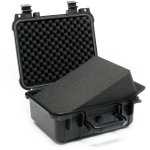 Mallette de transport noire valise de protection ajustable tanche mousse taille m 35x29, 5x15cm