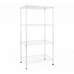 Tagère en métal rocky 4 / 5 Étagères blanc 55 x 35 x 110 cm charge max : 250 kg Tagère en métal rocky 4 / 5 Étagères blanc 55 x 35 x 110 cm charge max : 250 kg