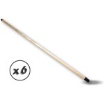 Manche balai bois lisse douille vissante � 24 mm 1, 25 m�tre - quantit� x 6 - � 24 avec douille vis