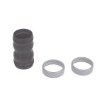 Nilfisk - raccord caoutchouc noir + 2 bagues grises pour aspirateur advance 22344400
