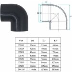 Manchon coud� en pvc � 90�, raccord de pression 32 mm pn16 dn25, lot de 2