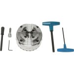 Mandrin 4 mors autocentrant 125 mm pour tour a bois fervi 0425 / 125