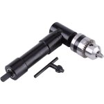 Mandrin d'extension � t�te en m�tal � angle droit pour perceuse �lectrique, adaptateur de mandrin � angle ...