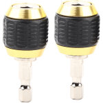 Mandrin de per�age 2 pi�ces 60mm pour adaptateur hex 1 / 4 - outil de porte - embouts pour visseuse / ...