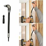 Mandrin de perceuse � angle droit flexible 1 / 4 ? longueur 300 mm ? acier inoxydable pour bois dur ? ...
