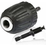 Mandrin de perceuse, mandrin sans cl� 0. 8 - 10mm, mandrin � serrage rapide 3 / 8' - 24unf, mandrin porte ...