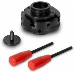 Mandrin  quatre mchoires de 100 mm, mandrin  4 mors  centrage automatique, filetage de raccordement ...