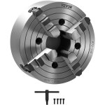 Mandrin de tour a 4 machoires, 250 mm, mandrin auto - centrage mors reversibles, en fonte ht300, plage ...