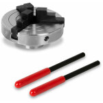 Mandrin à trois mâchoires de 100 mm, mandrin à 3 mors à centrage automatique, filetage de raccordement ... Mandrin à trois mâchoires de 100 mm, mandrin à 3 mors à centrage automatique, filetage de raccordement ...