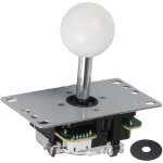 Manette d'arcade diy - pi�ces de rechange pour stick de combat, circuit imprim� avec t�te sph�rique blanche ...