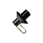 Bouton de commande noir / inox d'origine (694975086) four, cuisini�re smeg