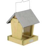 Ac - deco - mangeoire  oiseaux silo - l 15, 5 cm x l 15, 7 cm x h 22, 1 cm - livraison gratuite
