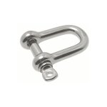 Manille droite forgée - inox a4 d8mm - boîte de 5 Manille droite forgée - inox a4 d8mm - boîte de 5