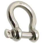 Manille lyre forg�e inox a4 diam�tre 12 - 3 pi�ces