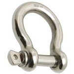 Manille lyre forg�e inox a4 diam�tre 4 - 3 pi�ces