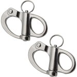Manille rapide en acier inoxydable manille � ressort manille d'escalade acier inoxydable manille pivotante ...