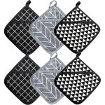Maniques cuisine et gant four r�sistants � la chaleur 392 � f, gant cuisine four �paisses set de coton ...