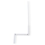 Store menuiserie - manivelle, longueur 1000, blanc bras zingu� noir, 6 pans de 7, volet roulant manuel ...