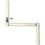 Manivelle blanche ronde 12mm - strauss vonderweidt