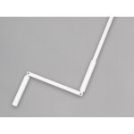 Manivelle avec tige rond 12 mm l140 cm en acier laqu� blanc
