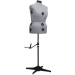 Mannequin de robe ajustable pour femme buste mannequin de couture gris l taille 44 - 50 91259