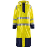 Manteau de pluie imperm�able blaklader haute visibilit� classe 3 jaune / marine l