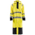 Manteau de pluie imperm�able blaklader haute visibilit� classe 3 jaune / noir s
